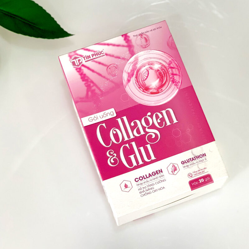 collagen & glu 1, làm đẹp da, chống oxy hóa, hạn chế lão hóa da, dược phẩm tín phúc, tín phúc pharma