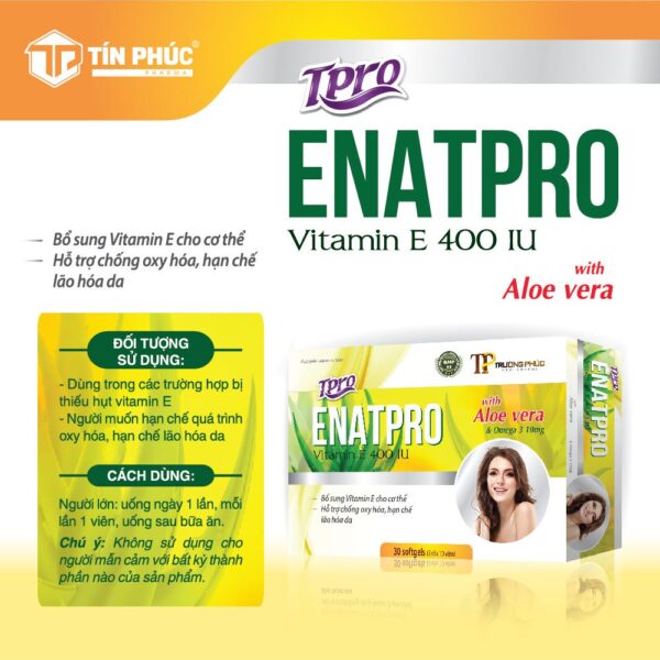 ENATPRO, hỗ trợ chống oxy hóa, hạn chế lão hóa, chống lại các tổn thương do sẹo