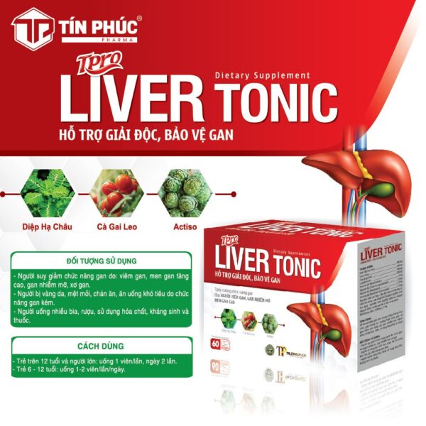 liver tonic, bảo vệ chức năng gan, bảo vệ gan, giải độc gan, mát gan