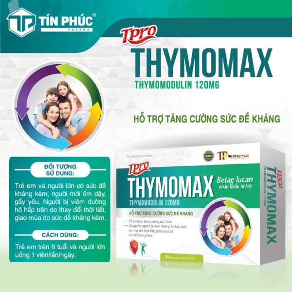 TPRO THYMOMAX – Hỗ trợ tăng cường sức đề kháng